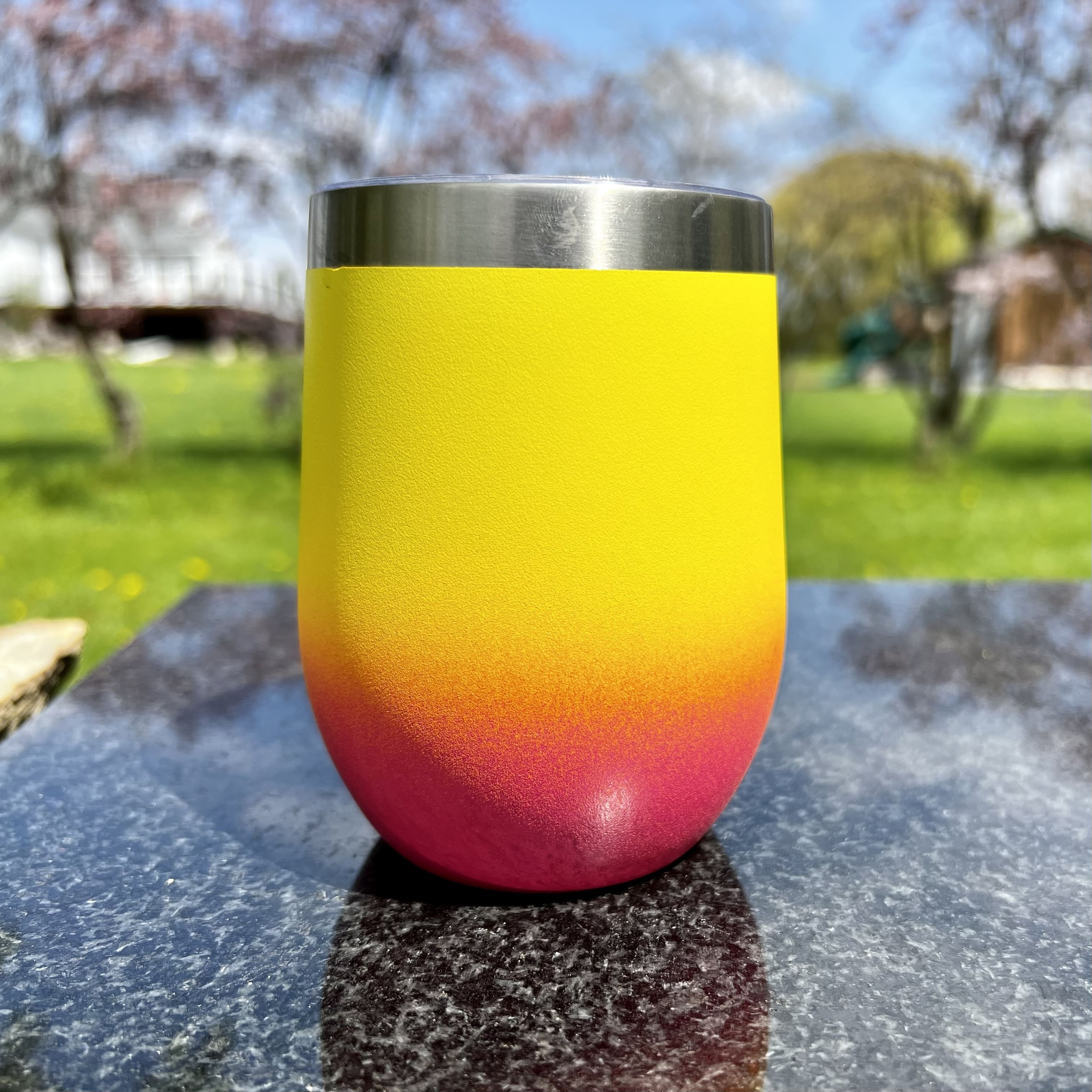 Two toned wine tumbler